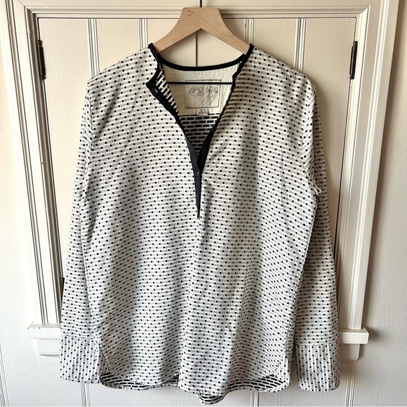 Ace & Jig Tops - Ace & Jig Natural Polka Dot Smock Tunic